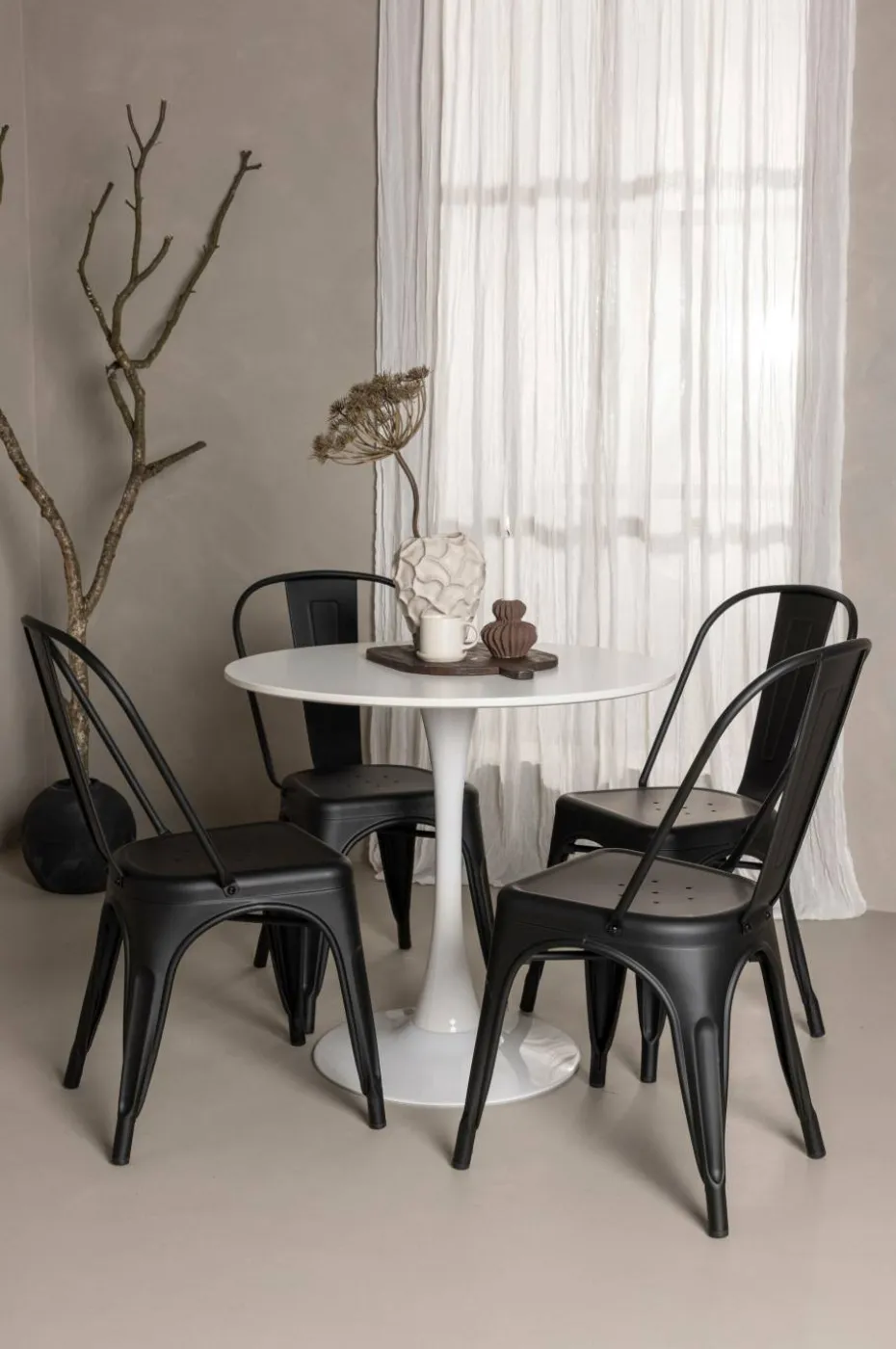 Venture Home Spisegruppe Hamden med 4 stk stoler Tempe