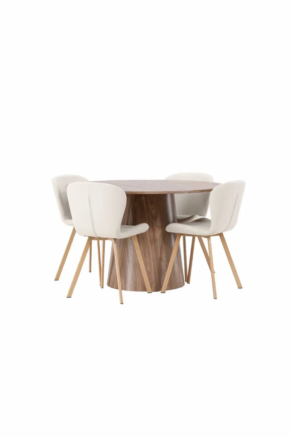 Venture Home Spisegruppe Lanzo med 4 stk stoler Lilja