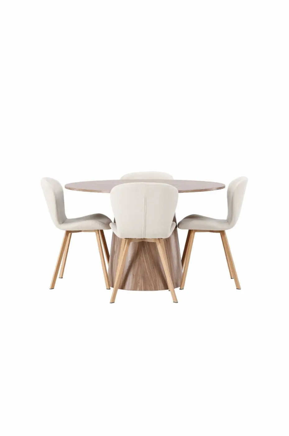 Venture Home Spisegruppe Lanzo med 4 stk stoler Lilja