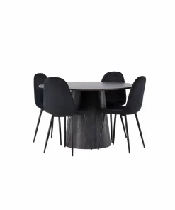 Venture Home Spisegruppe Lanzo med 4 stk stoler Polar