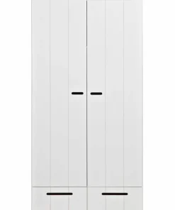 WOOOD Garderobeskap Connect m struktur, H195xB94xD53