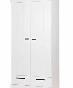 WOOOD Garderobeskap Connect m struktur, H195xB94xD53