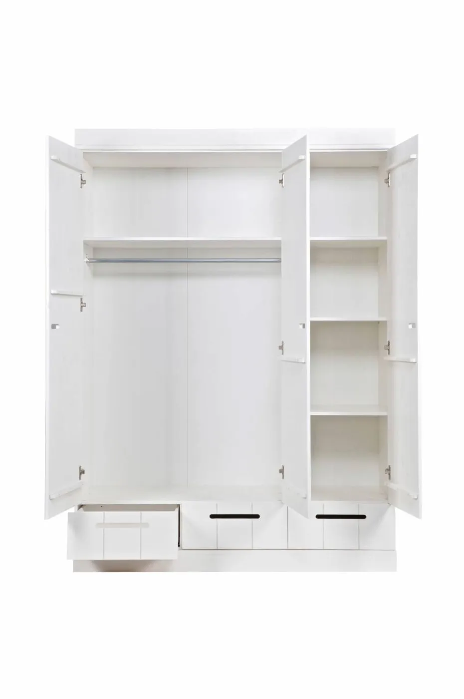 WOOOD Garderobeskap Connect m struktur, H195xB140xD53