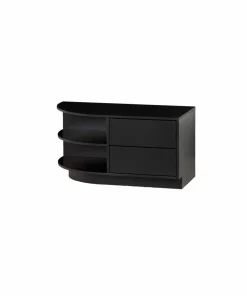 WOOOD Tv-benk Finca rund venstre 78 cm