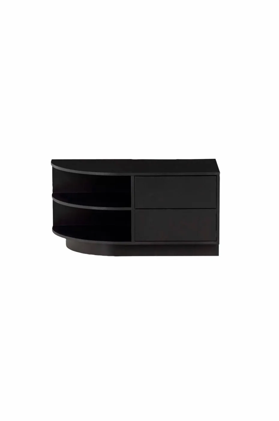 WOOOD Tv-benk Finca rund venstre 78 cm