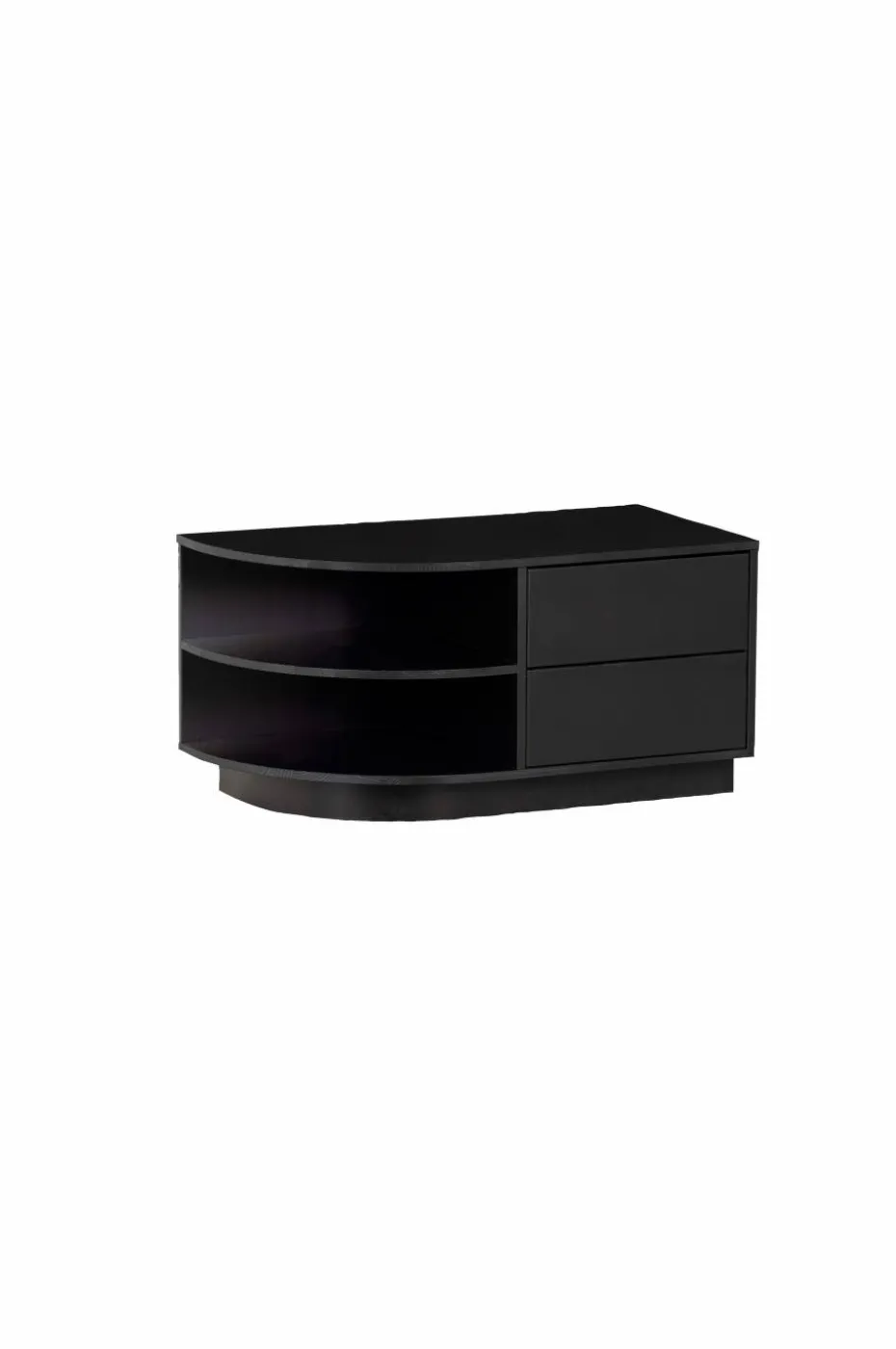 WOOOD Tv-benk Finca rund venstre 78 cm
