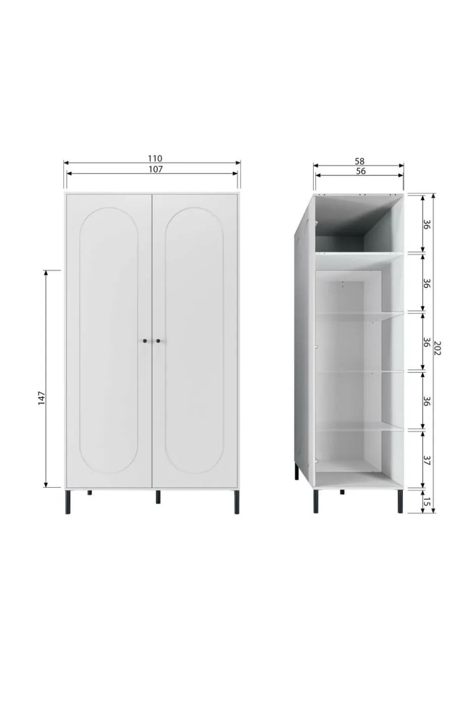 WOOOD Xina Garderobe