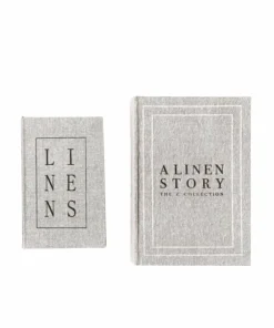 Zelected by Houze Coffee Table Books Linen sett med 2