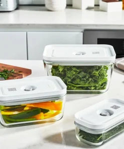 ZWILLING Vakuumbeholder Sett Fresh & Save 3 stk S, M og L Glass
