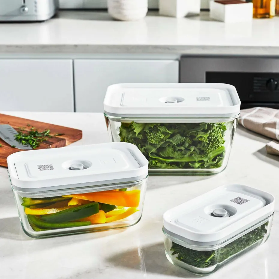 ZWILLING Vakuumbeholder Sett Fresh & Save 3 stk S, M og L Glass