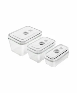 ZWILLING Vakuumbeholder Sett Fresh & Save 3 stk S, M og L Glass
